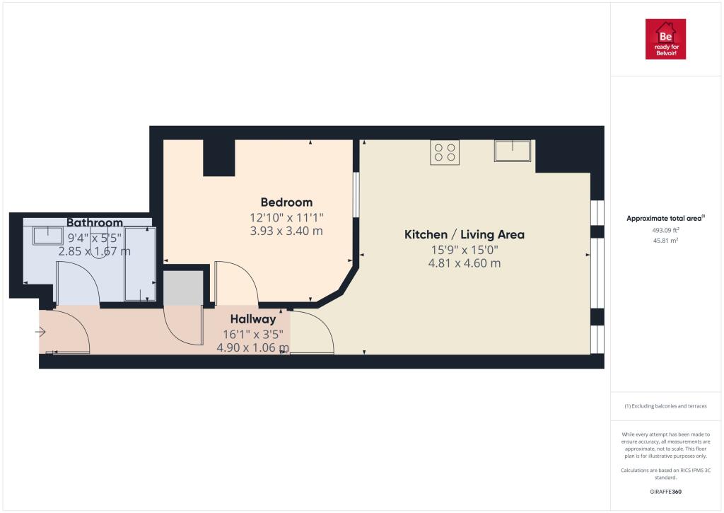1 bedroom flat for rent