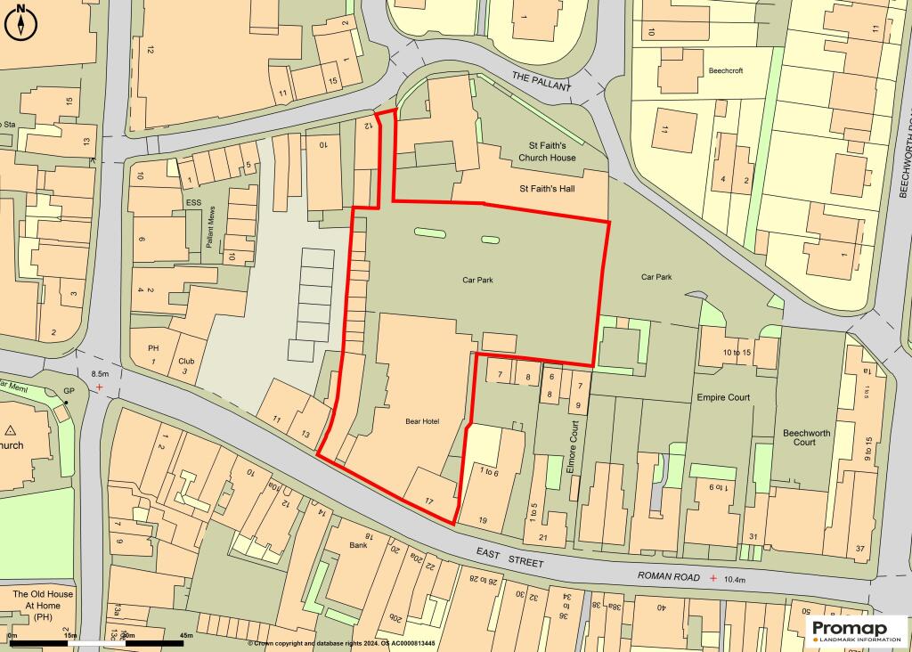 Bear Hotel, Havant - OS Map.jpg