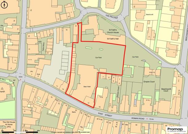 Bear Hotel, Havant - OS Map.jpg