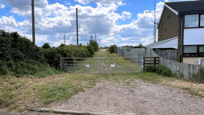 Double-gated entrance on East Road.