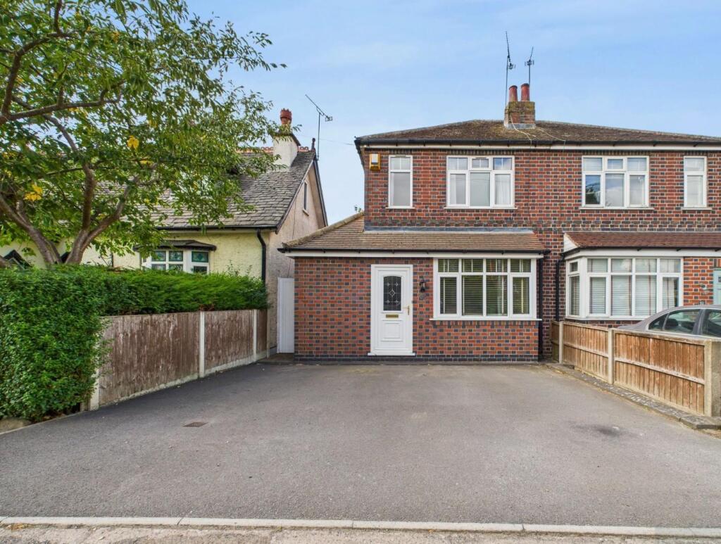 3-bed semi-detached on Uppingham Road, Houghton on the Hill, Leicestershire, £265,000