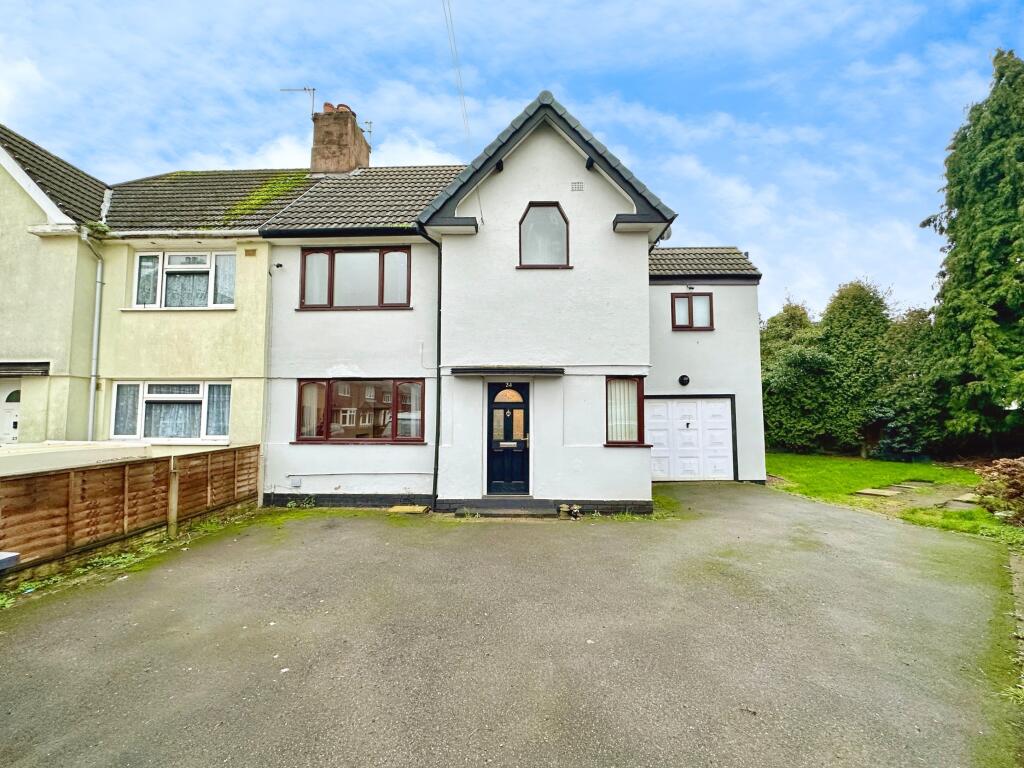 4-bed semi-detached on Large Avenue, Wednesbury, Wednesbury, WS10, £260,000