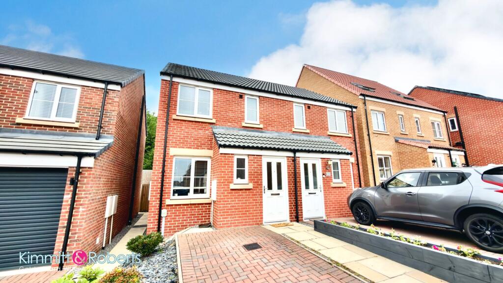 2-bed semi-detached on Monarch Road, Houghton Le Spring, Tyne And Wear, DH4 6FG, £150,000