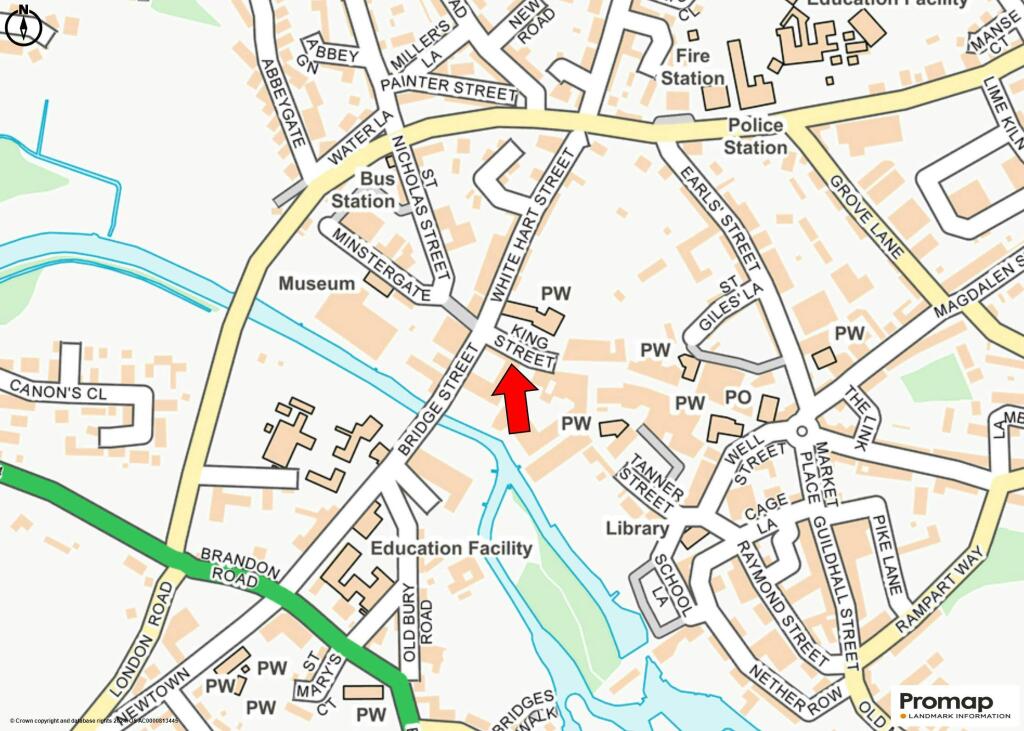 Bell Hotel, Thetford - Location Map.jpg