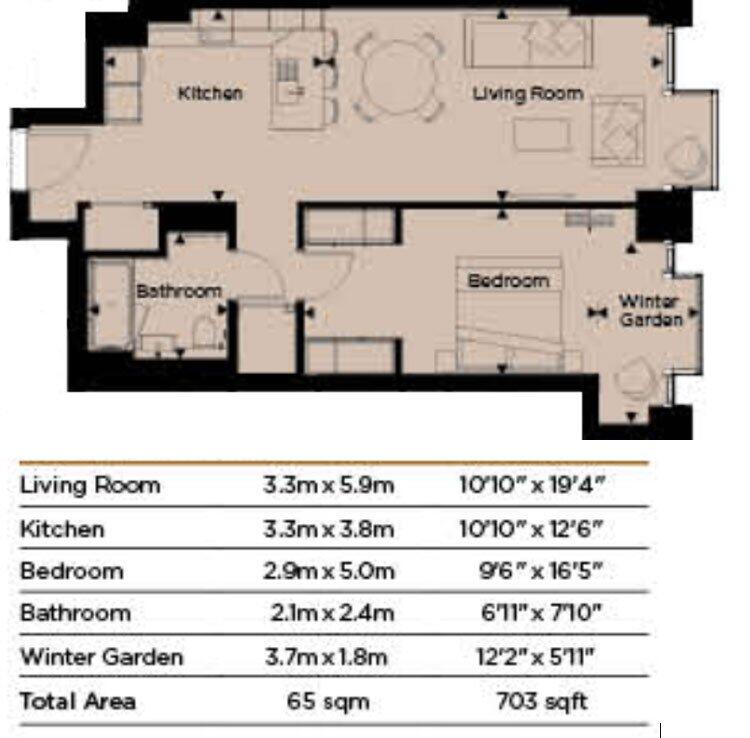 1 bedroom flat for rent