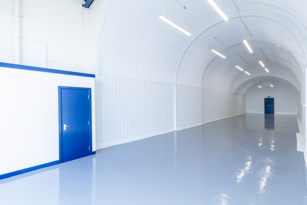 An empty arch with lining