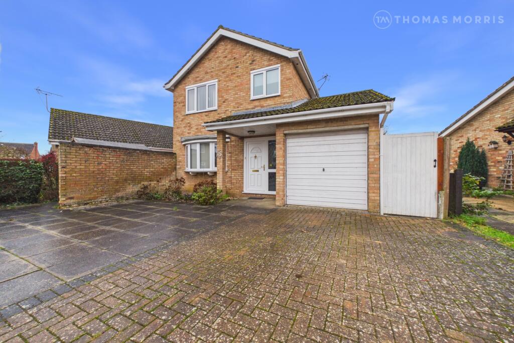 3-bed detached on Abbott Close, Brampton, Huntingdon, Cambridgeshire, PE28, £325,000