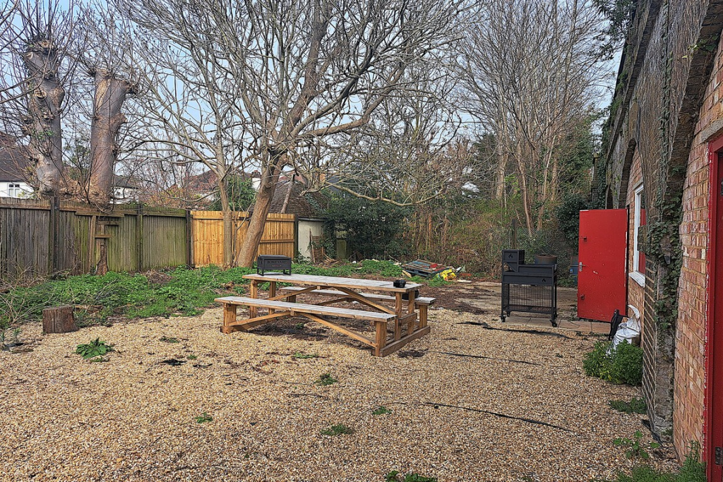 A yard area