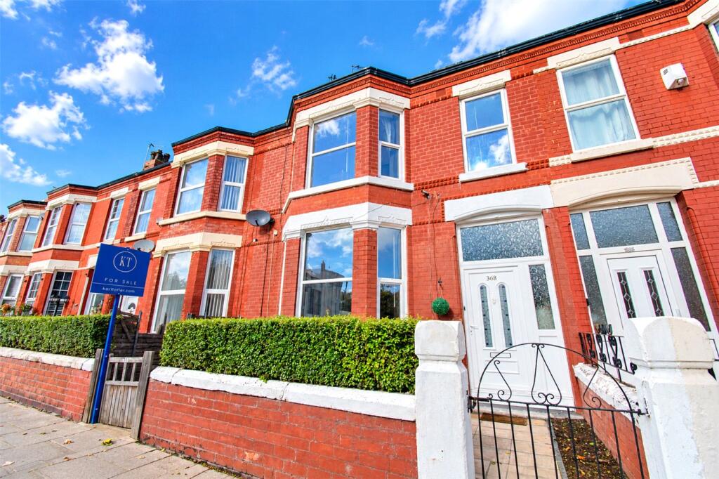 3-bed terraced on Park Road North, Claughton, Wirral, £185,000