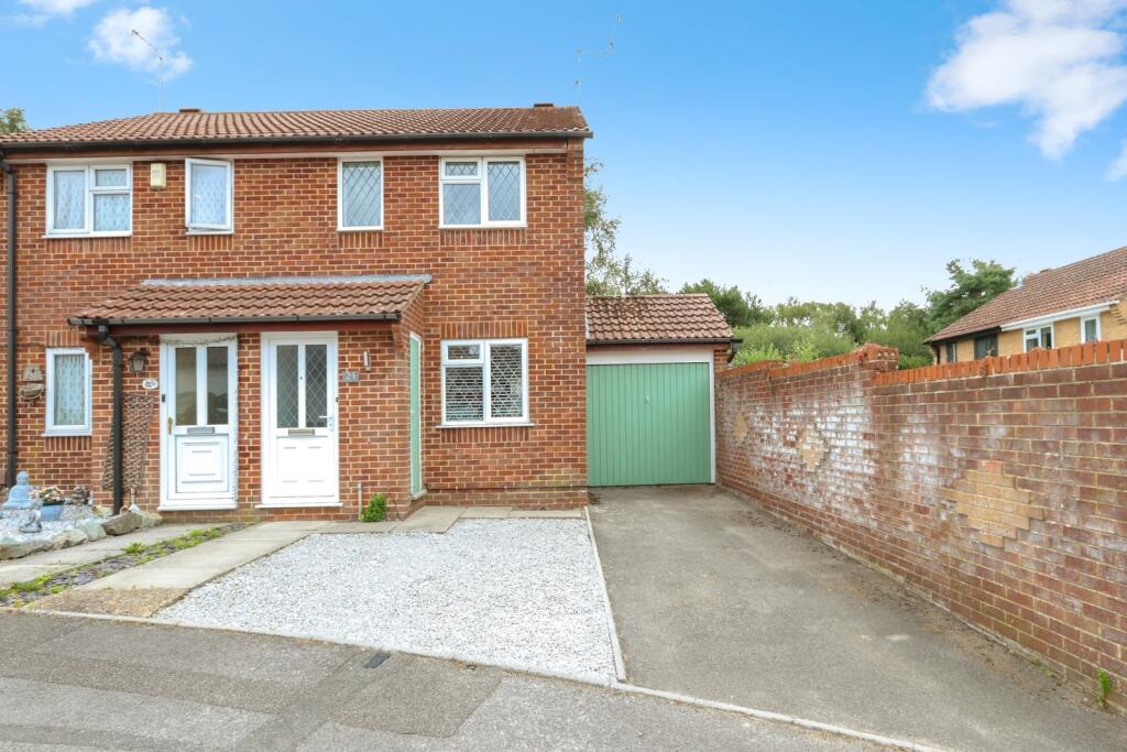 2-bed semi-detached on Stockbridge Close, Canford Heath, Poole, Dorset, BH17, £315,000