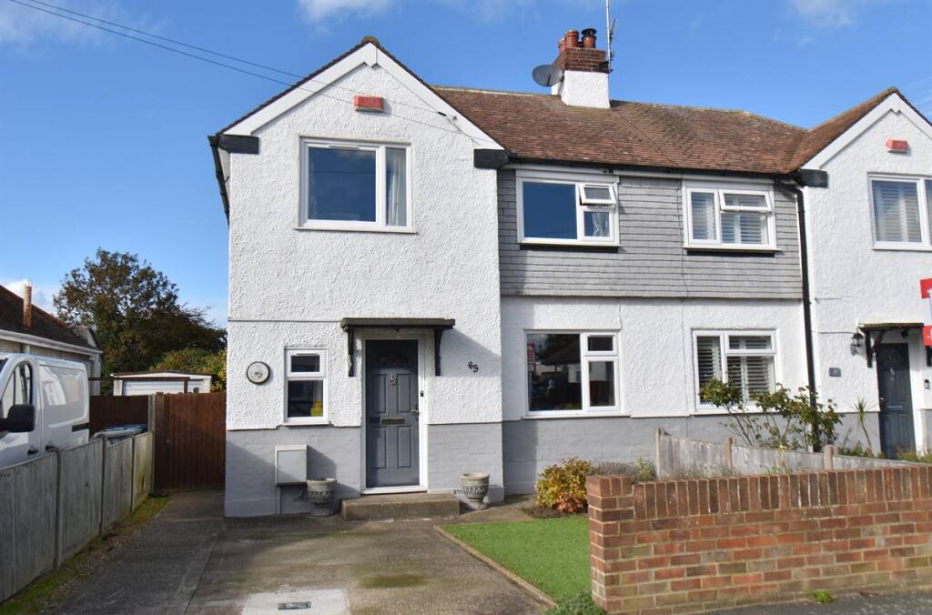 2-bed semi-detached on Russell Drive, Swalecliffe, Whitstable, £325,000