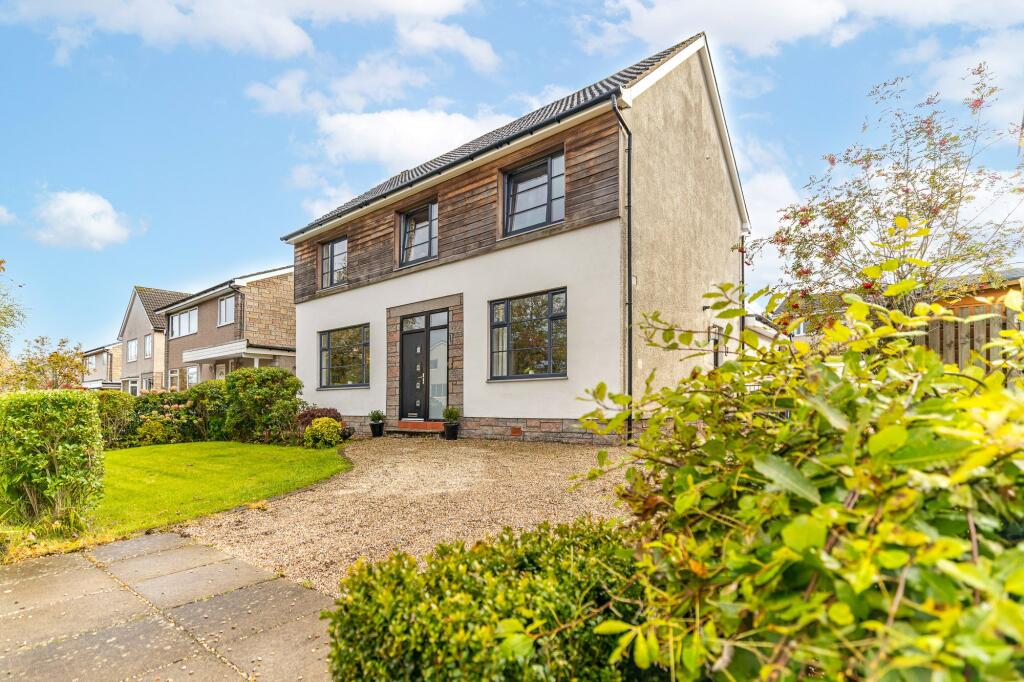 4-bed detached on Stockiemuir Avenue, Bearsden, £530,000