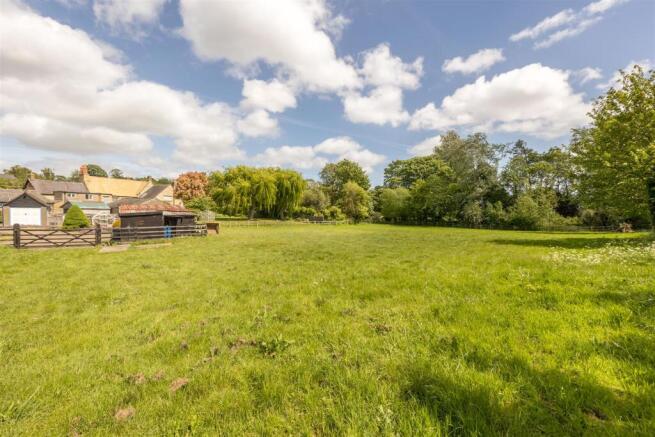 Paddock backing onto fields