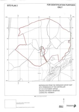SITE PLAN 2 -Caeaethgen land 