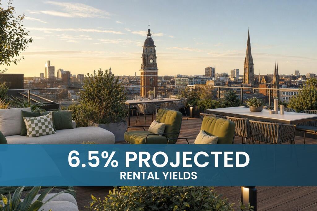 1-bed flat on 6.5% Projected Rental Yields | Stylish Leicester Buy to Let Apartment, Leicester Central – Smart Manhattan 1 Bed, £130,000