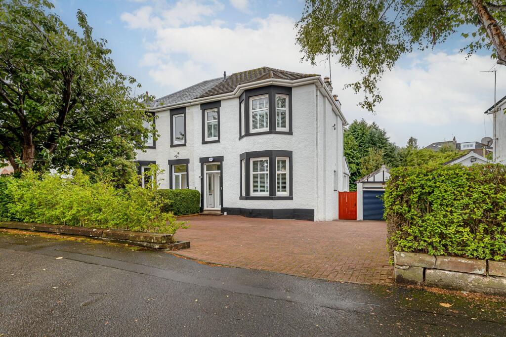 3-bed semi-detached on Fernleigh Road, Newlands, Glasgow, £435,000