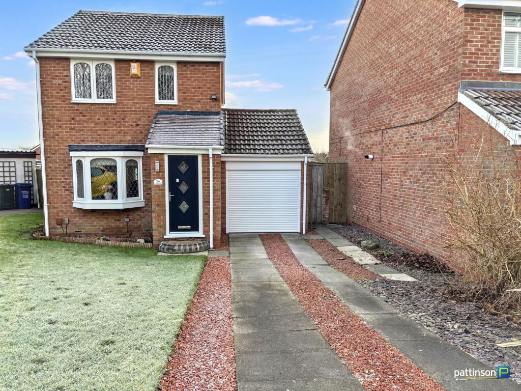 3-bed detached on Aldeburgh Avenue, Lemington Rise, Newcastle upon Tyne, Tyne and Wear, NE15 8TA, £210,000
