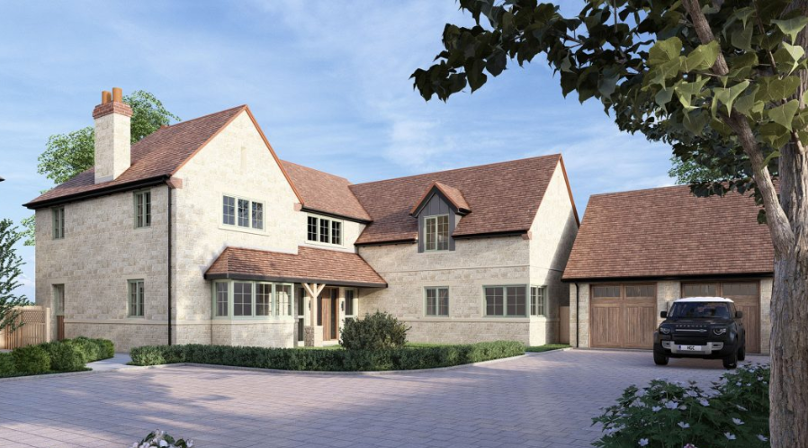 5-bed detached on 6 Hedgerow Gardens. Thornborough. MK18 2RY., £1,650,000
