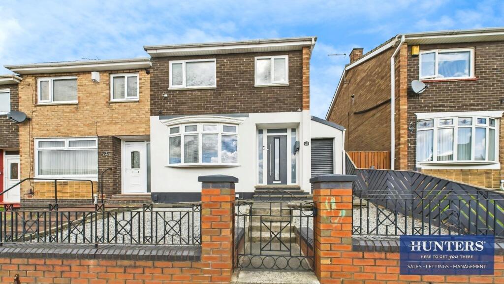 3-bed terraced on Bradford Avenue, Town End Farm, Sunderland, £139,950