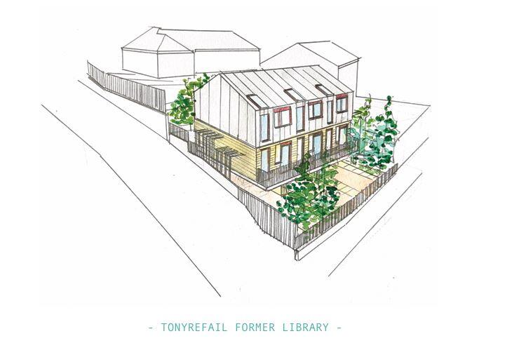 Main image of property: Plot with planning approved, x3 Dwellings at former Library Site High Street, Tonyrefail, CF39 8PG