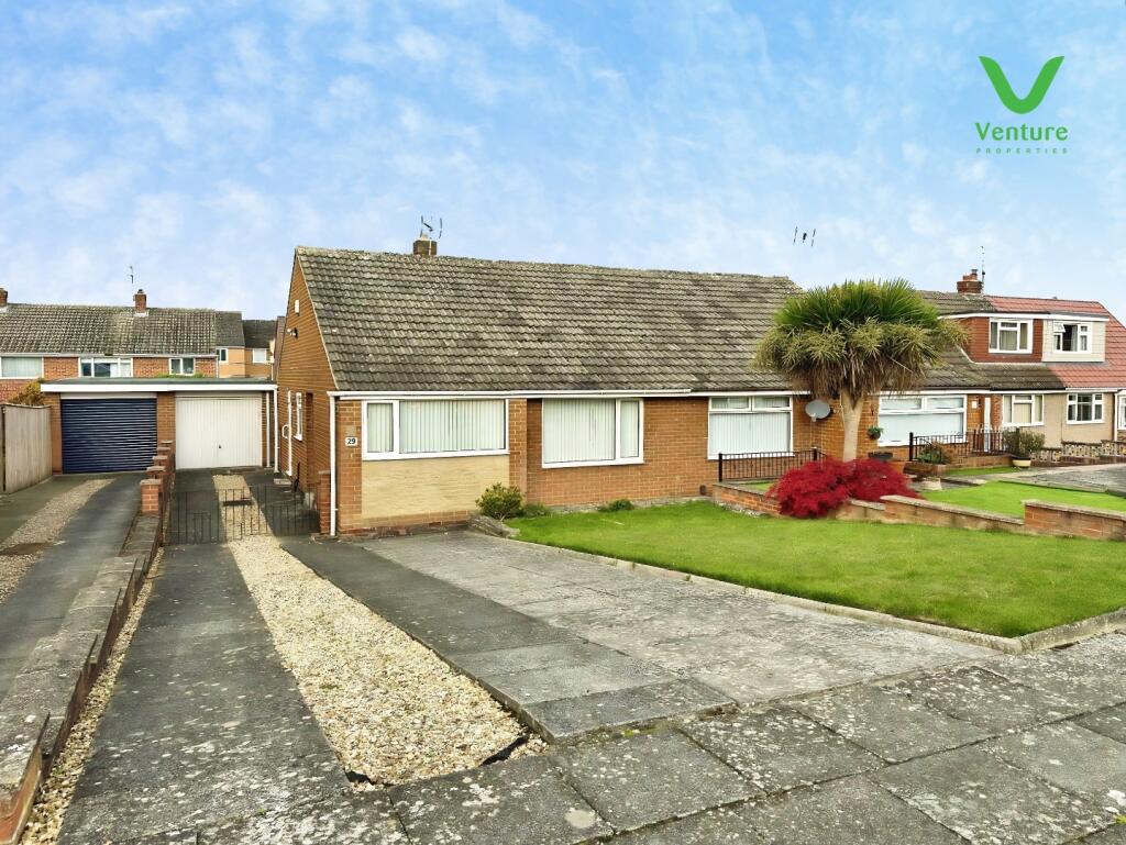 2-bed semi-detached on Freville Grove, Darlington, £200,000