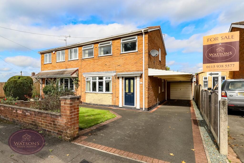 3-bed semi-detached on Broad Oak Drive, Brinsley, Nottingham, NG16, £230,000