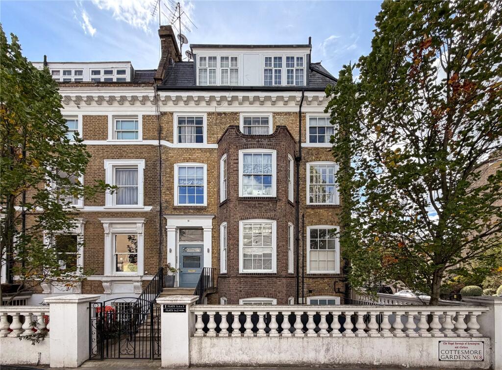 1-bed flat on Cottesmore Gardens, London, W8, £1,400,000