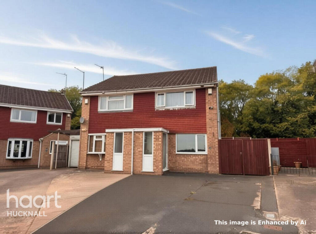 2-bed semi-detached on Foxton Close, Nottingham, £150,000