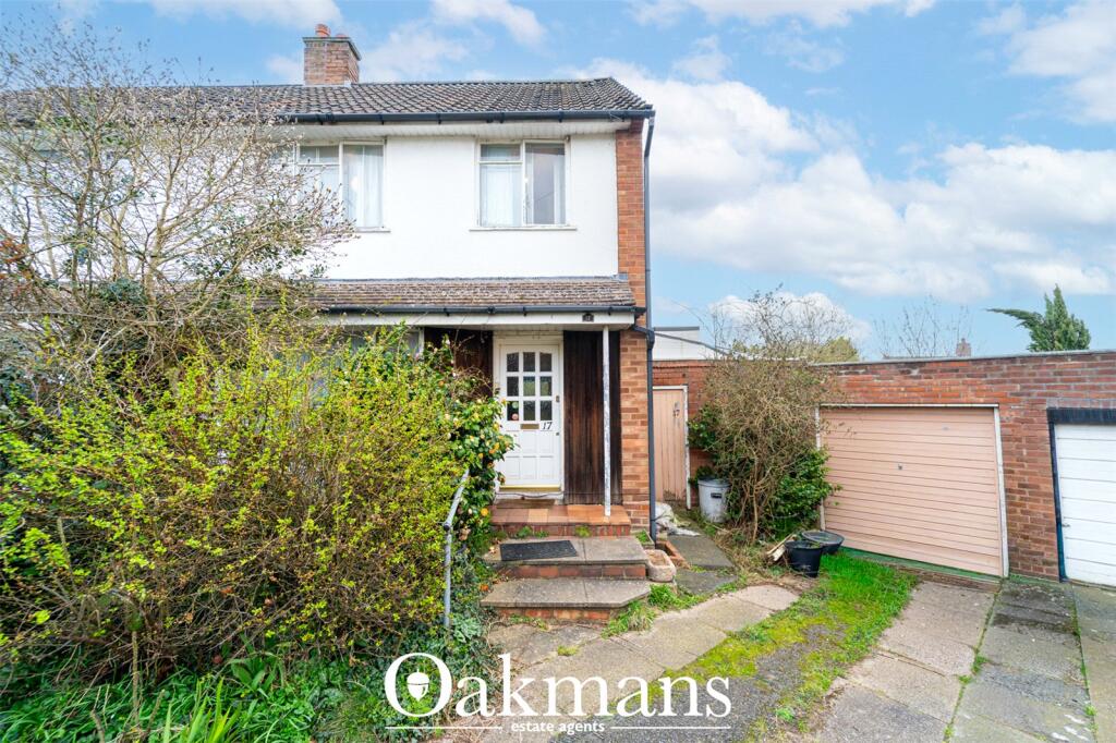 3-bed semi-detached on Cutsdean Close, Birmingham, B31, £230,000