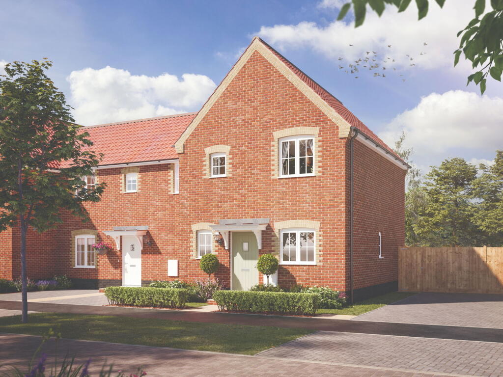 2-bed terraced on Plot 11 - The Eider, Oak Grove, Eyke, Nr Woodbridge, Suffolk, £220,000