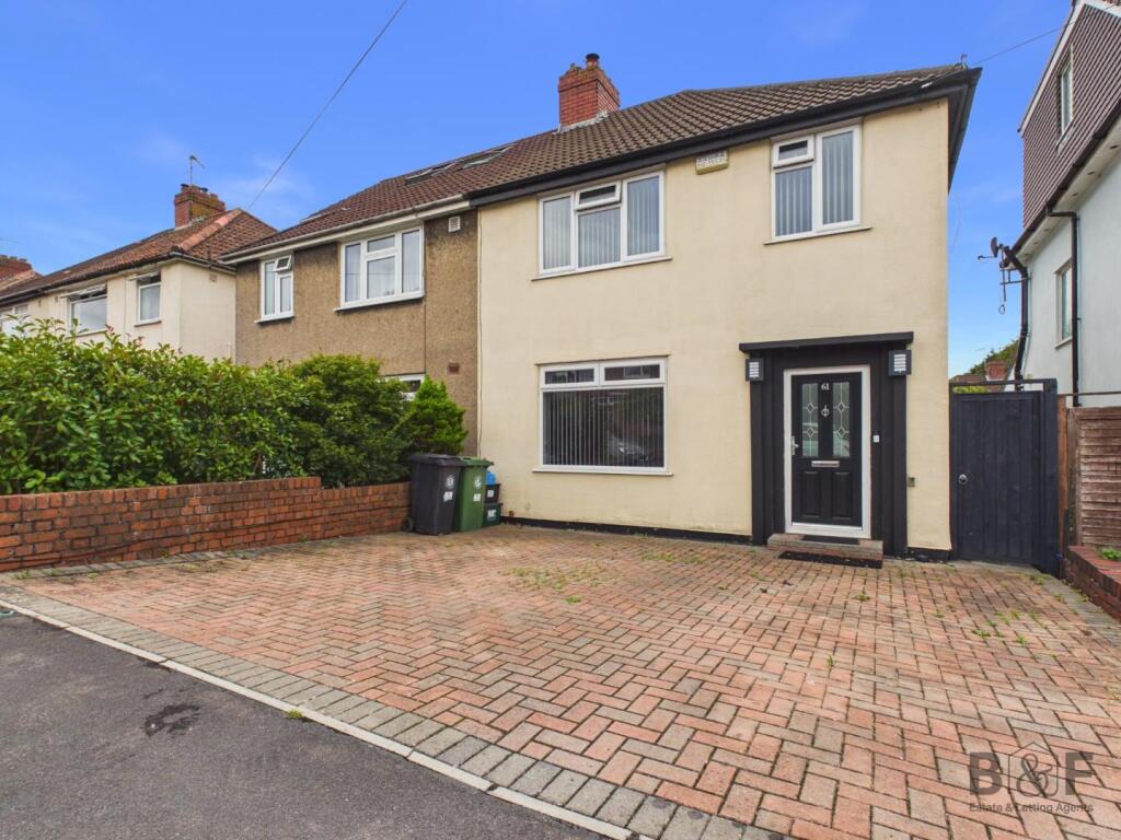 3-bed semi-detached on Radley Road, Fishponds, £397,950