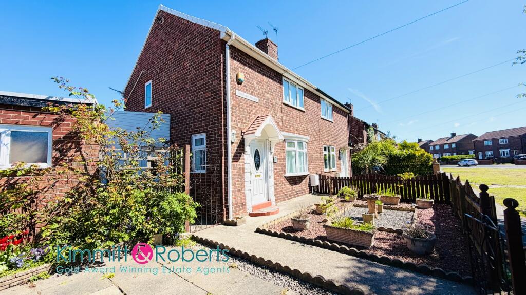 2-bed semi-detached on Gowland Square, Murton, Seaham, Durham, SR7 9HE, £89,950