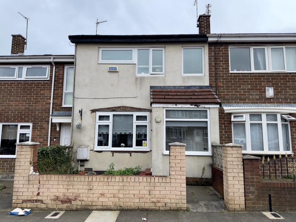3-bed terraced on Harold Square, Sunderland, £80,000