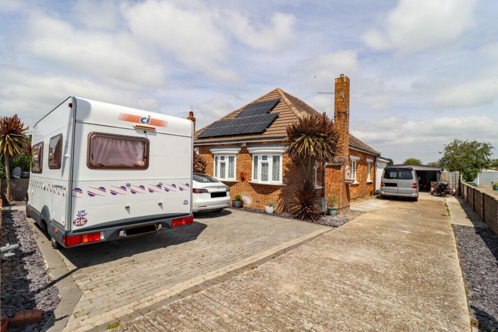 3-bed bungalow on Sandy Point Road, Hayling Island, £460,000