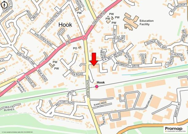 Raven Hotel, Hook - Location Map.jpg