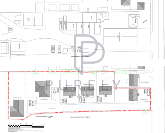 Proposed &amp; existing plan