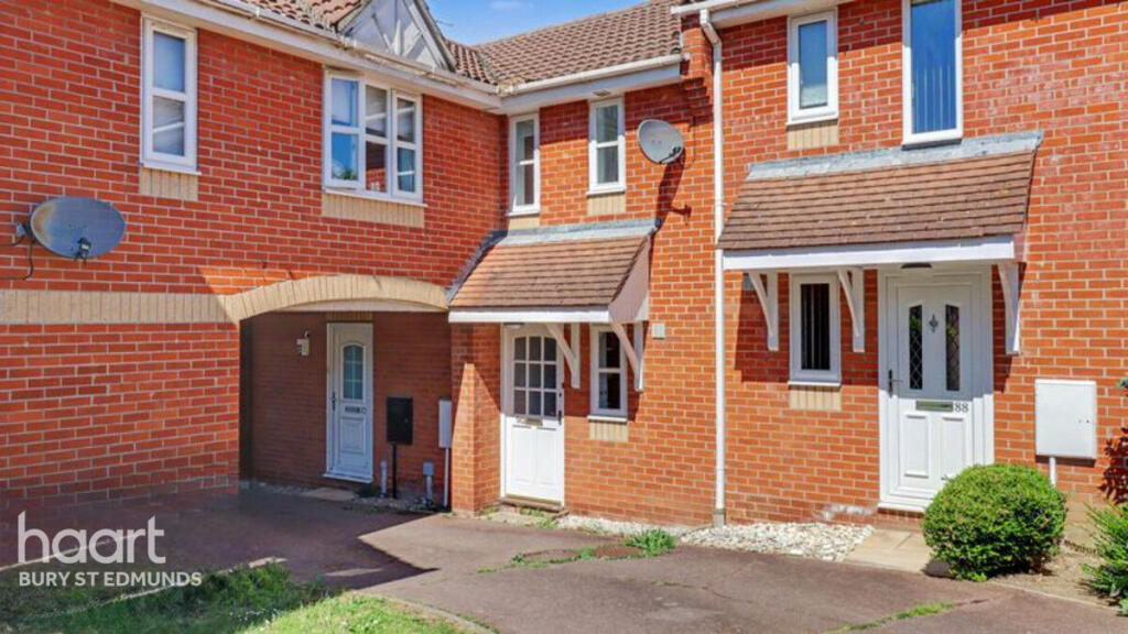 1-bed terraced on Haselmere Close, Bury St Edmunds, £175,000