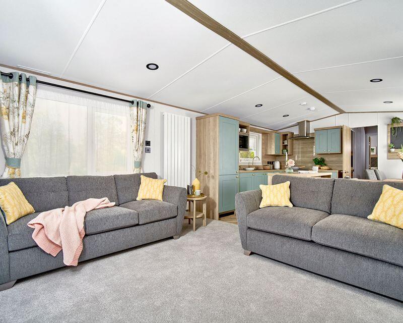 2-bed caravan on NEW low-rate site fee band available on selected plots, £116,995