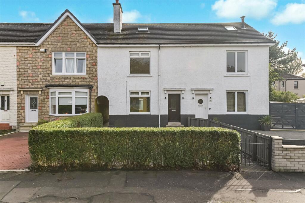 3-bed terraced on Waldemar Road, Knightswood, Glasgow, G13, £175,000