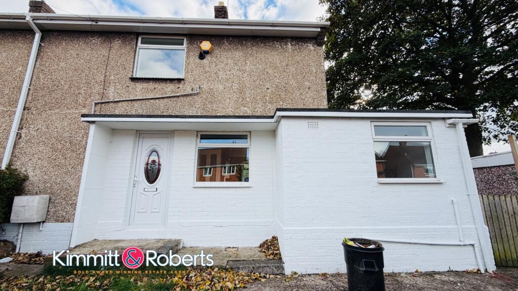 2-bed semi-detached on Windsor Road, Seaham, Durham, SR7 8DG, £89,950