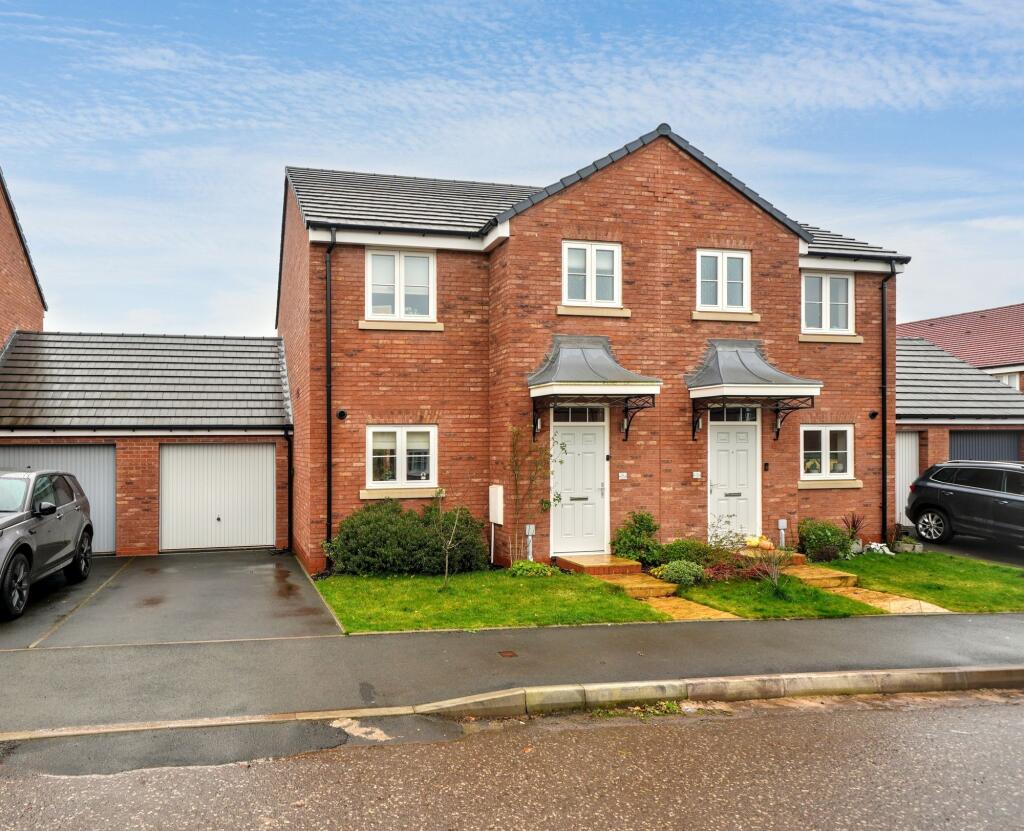 3-bed semi-detached on Crossfield Crescent, Albrighton, WV7, £322,000