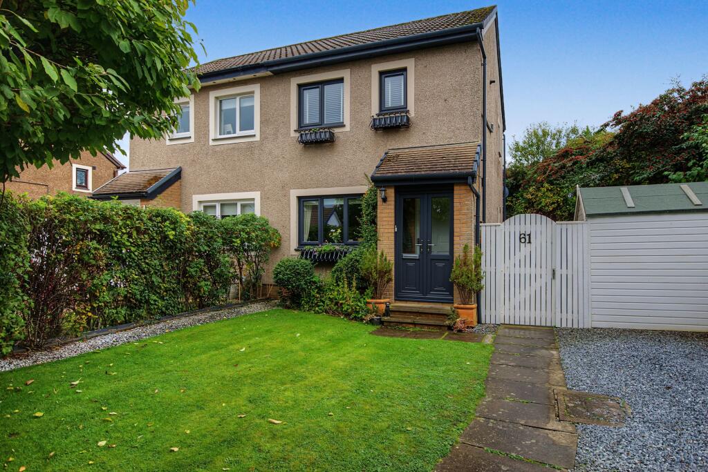 2-bed semi-detached on 61 Abbots Way, Ayr, KA7 4JJ, £195,000