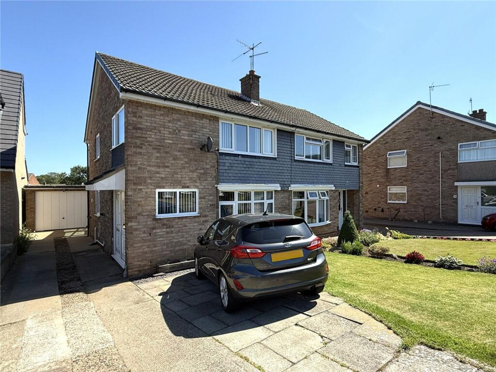 3-bed semi-detached on Rievaulx Way, Guisborough, TS14, £210,000