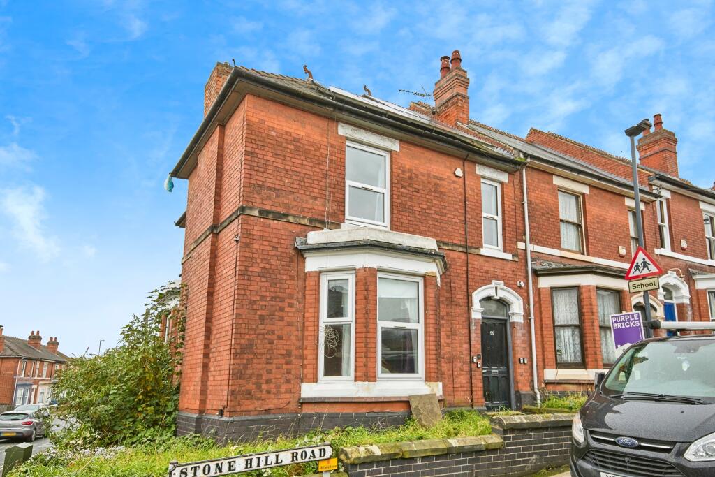 5-bed terraced on Stone Hill Road, Derby, DE23, £280,000