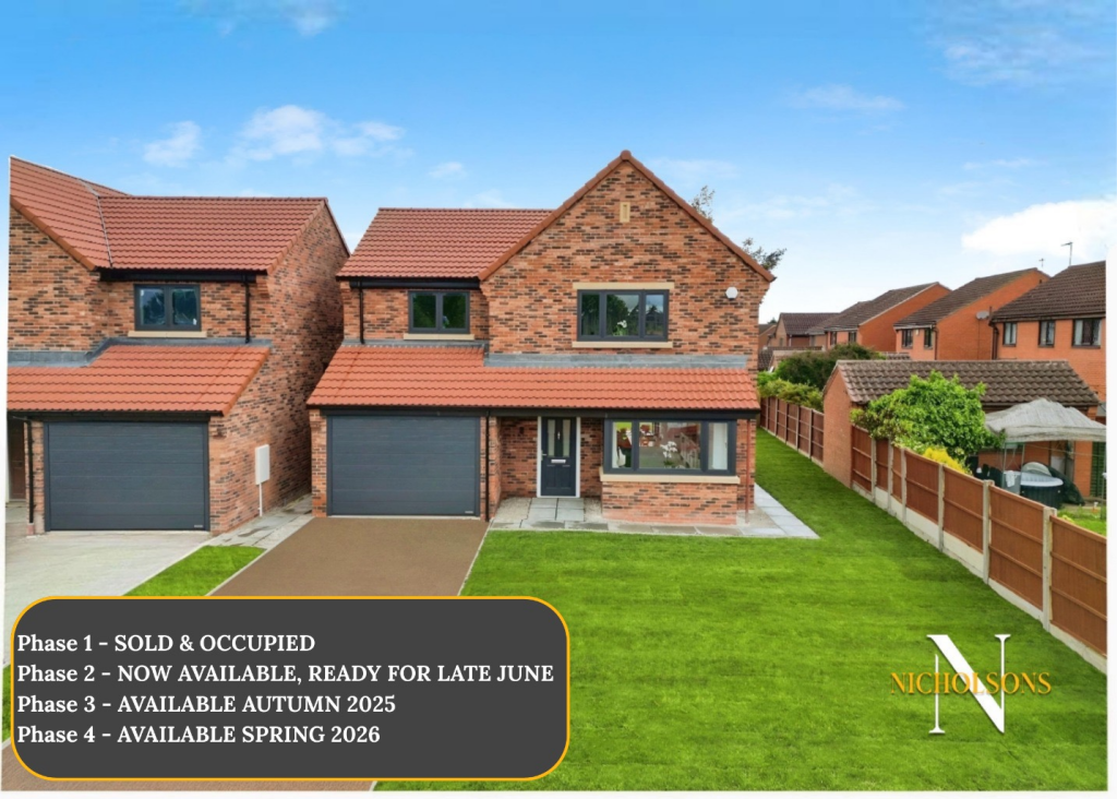 4-bed detached on Luxury New Homes on Meadow Drive, Misterton, £425,000