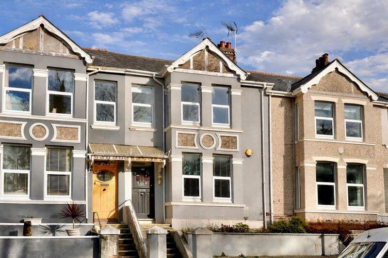 4-bed terraced on Peverell Park Road, Plymouth show stopping Mid - Terraced Home in the heart of Peverell, £390,000