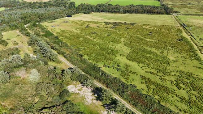 Aerial view access track