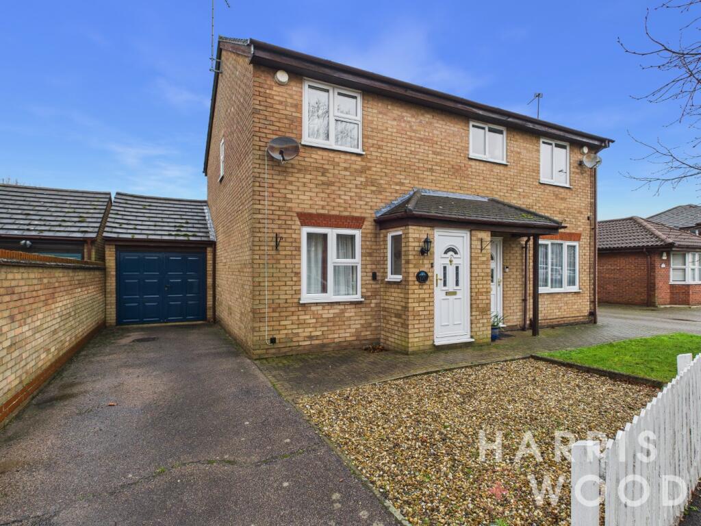 2-bed semi-detached on Mountbatten Drive, Colchester, Essex, CO2, £280,000