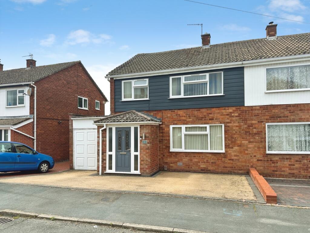 3-bed semi-detached on Stokesay Road, Wellington, Telford, Shropshire, TF1 3NX, £255,000