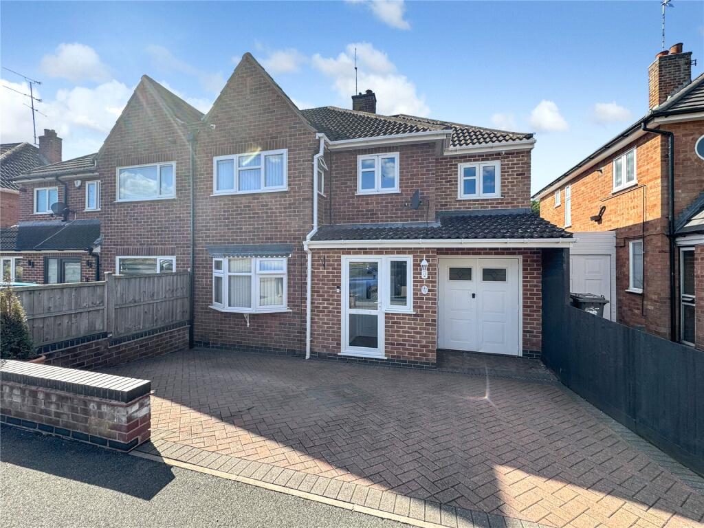 4-bed semi-detached on Queensgate Drive, Birstall, Leicester, Leicestershire, LE4, £395,000